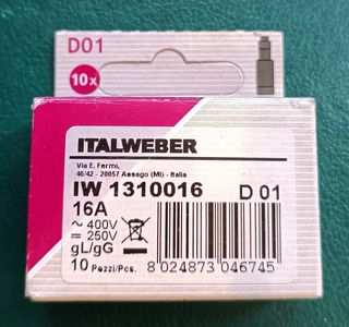 10 Fusibili Italweber IW 1310016
