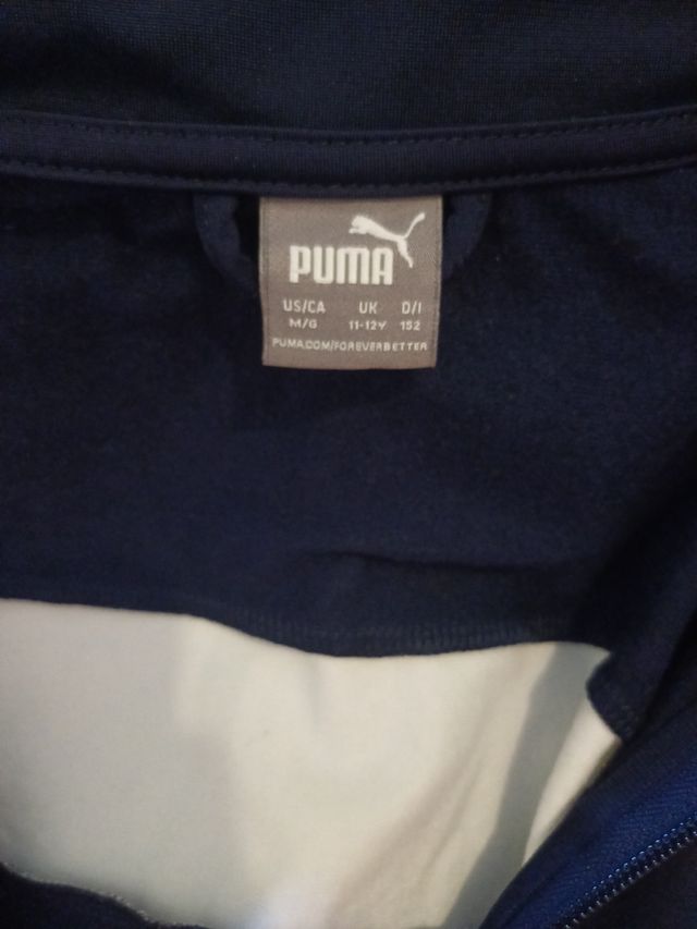 Chándal Puma niño azul-blanco