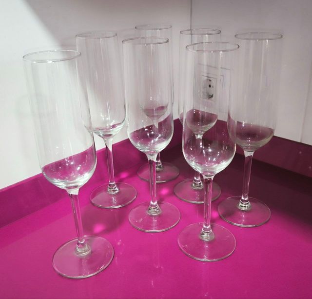Nuevas!! 7 Copas Champán / Champagne.