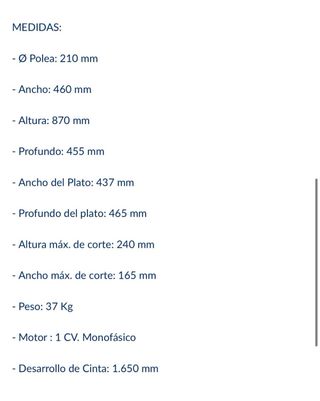 Sierra para cortar carne nueva.