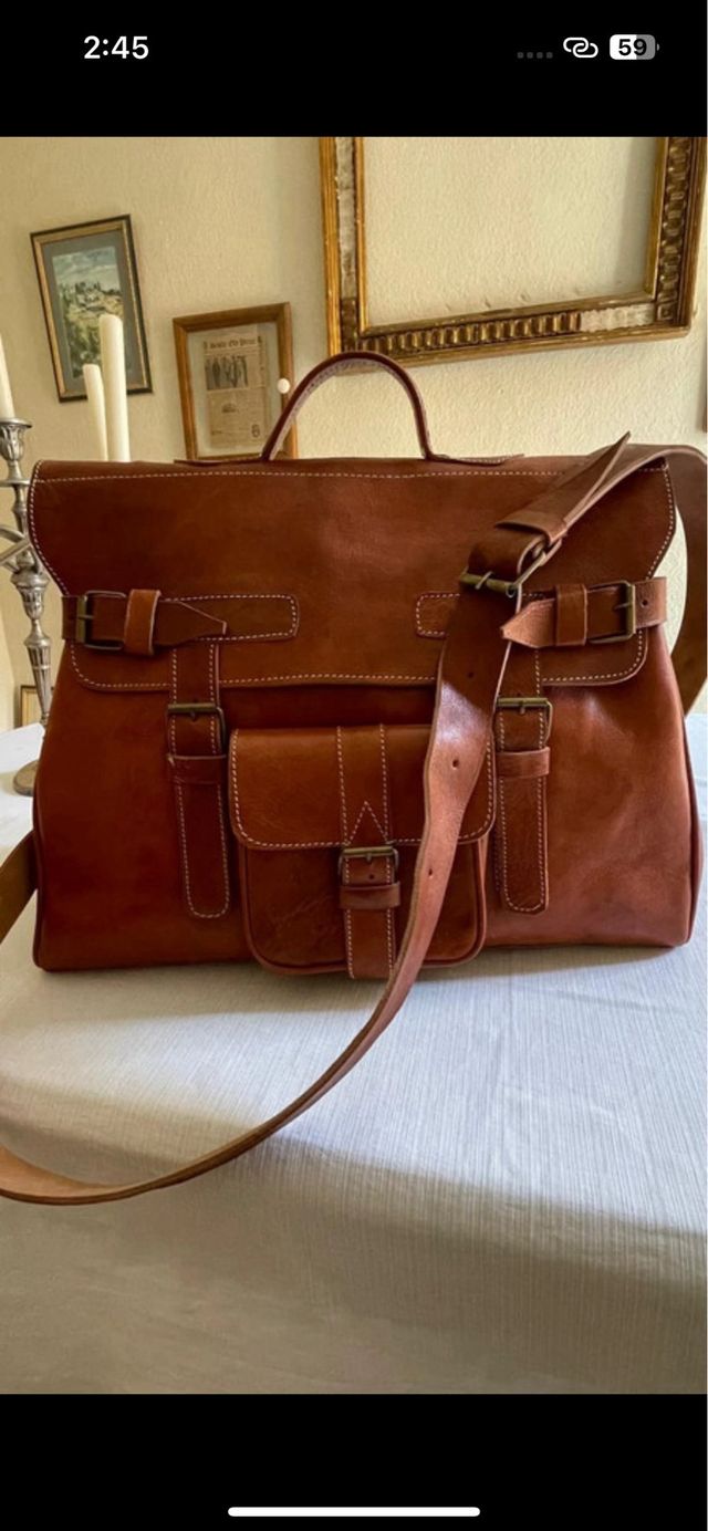 Maletín Piel Marrón