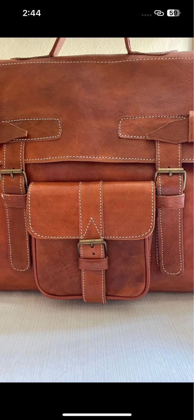 Maletín Piel Marrón