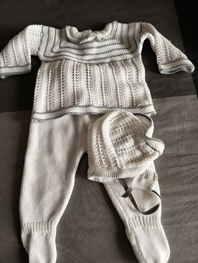 Conjunto bebé 3 piezas - recién nacido Doña Carmen