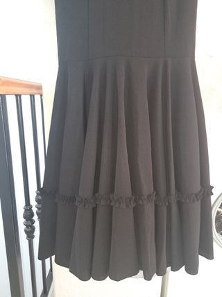 Vestido negro flamenca.