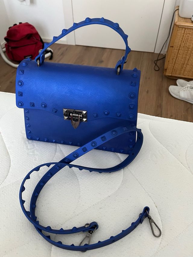 Mini borsa PVC blu