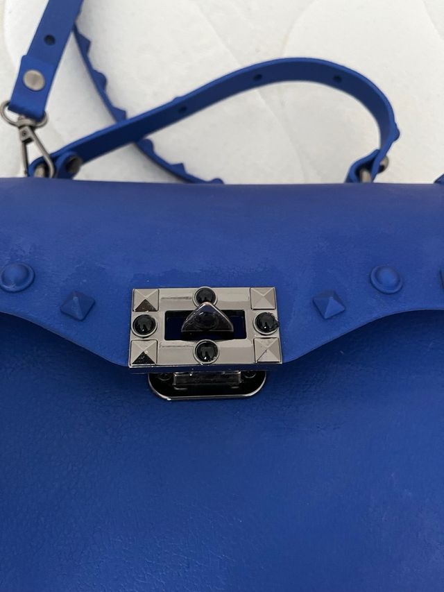 Mini borsa PVC blu