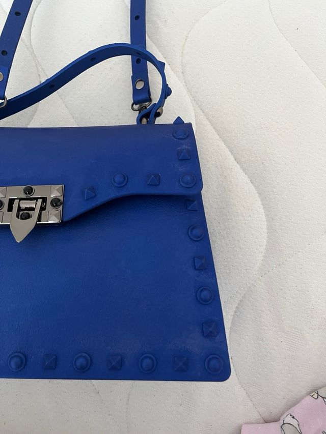 Mini borsa PVC blu