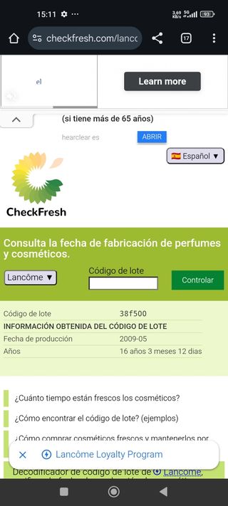 2009. Lancôme Hypnôse Senses Eau de Parfum. 75 ml