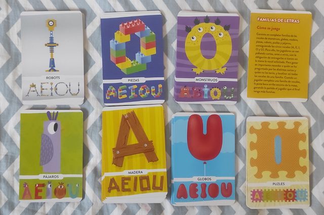 Familias de letras: vocales