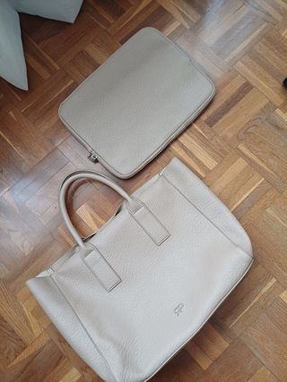Bolso beige - Portátil