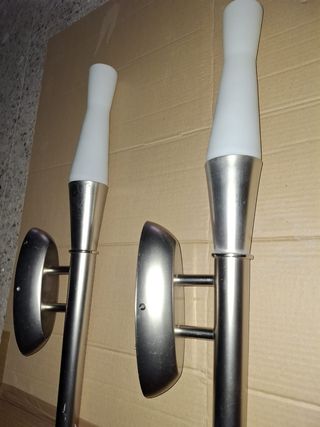 2 Applique a parete acciaio - Torcia