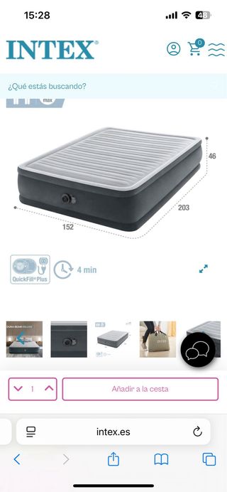 Colchón Intex Doble Queen