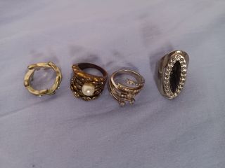 4 Anillos: Plata & Dorado pack anillos #2