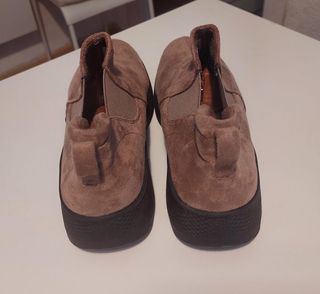 Botas 3/4 mujer casual beige