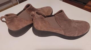 Botas 3/4 mujer casual beige