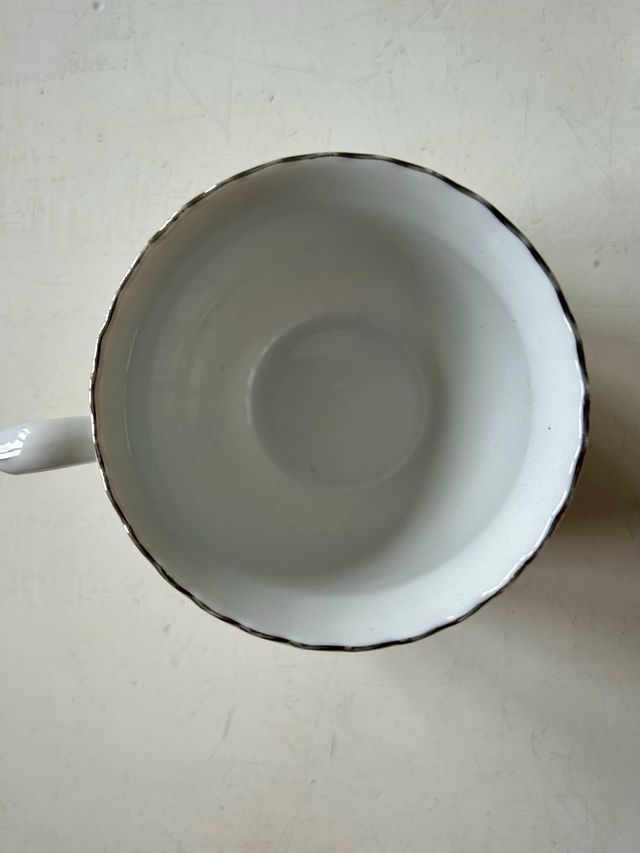 Vajilla porcelana: 6 tazas y platos China Siglo XX