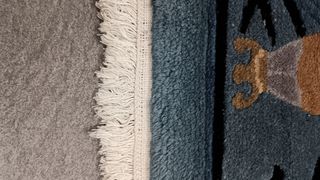 Alfombra lana azul 145x210cm