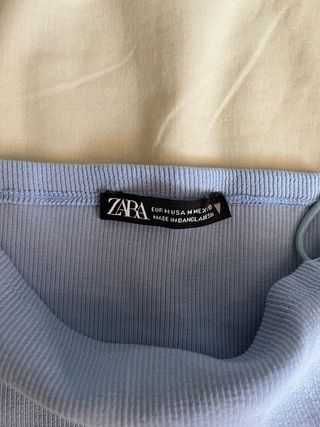 Top azul Zara - Banda