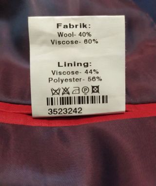 Chaqueta americana azul marino - talla 48