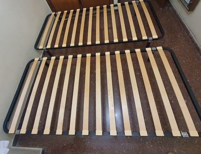 Rebajado 1 Somier de lamas de madera