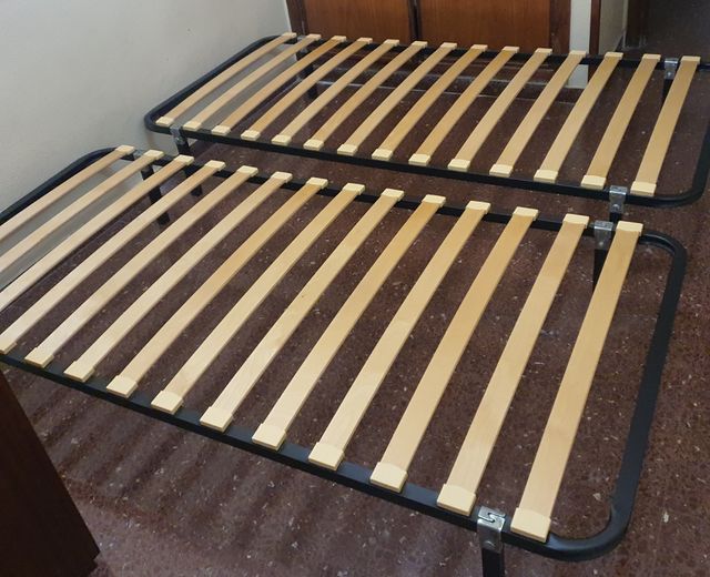 Rebajado 1 Somier de lamas de madera