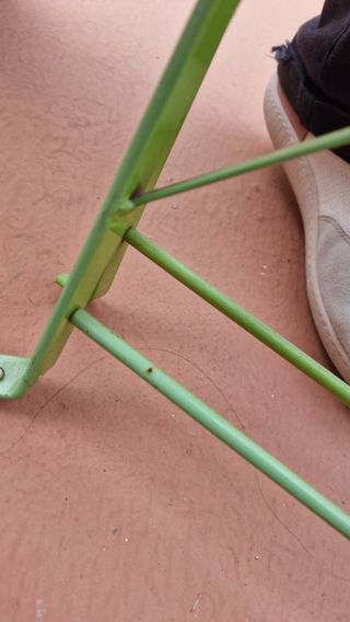 Sillas terraza metal -verdes- 3uds