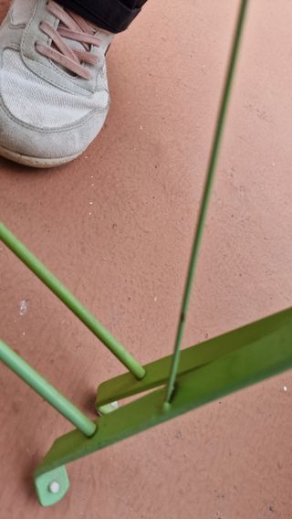 Sillas terraza metal -verdes- 3uds