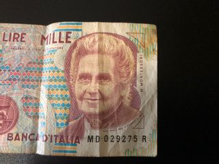 Banconota 1000 Lire - Montessori