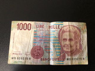 Banconota 1000 Lire - Montessori