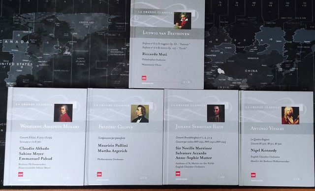 CD classici: Mozart, Beethoven, Bach, Stravinsky