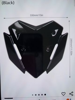 Parabrisas Moto - 330x280mm