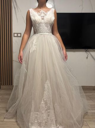 Vestido novia blanco, sin usar