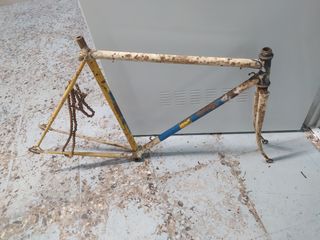 Cuadro bicicleta clásica-antigua