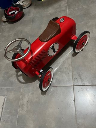 Coche Correpasillos Rojo Retro
