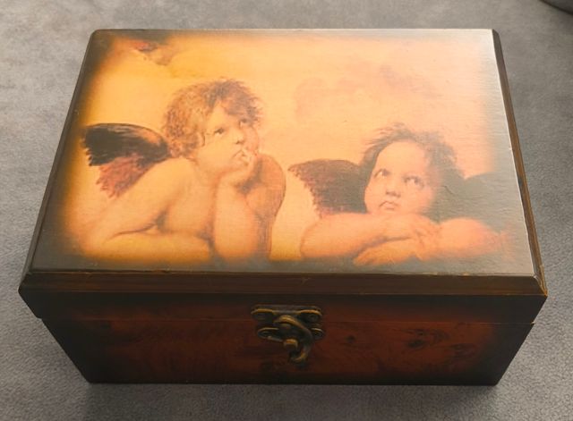 Caja madera Ángeles Rafael