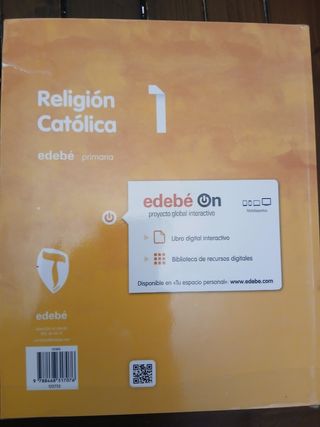 Libro de religión 1 de primaria, edebe.