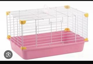 Jaula Conejo Rosa tamaño mediano