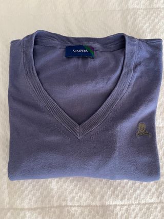 Jersey Scalpers V-cuello azul