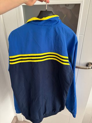 Chaqueta Adidas vintage azul-amarilla