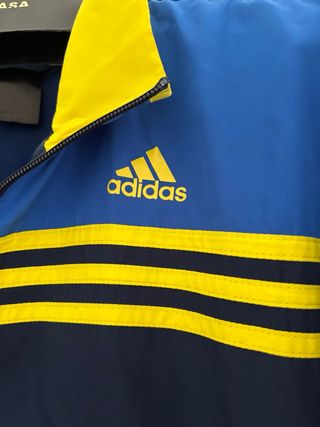 Chaqueta Adidas vintage azul-amarilla