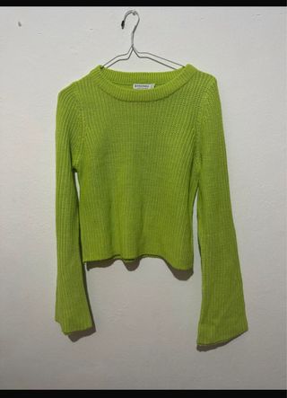 Suéter Stradivarius verde