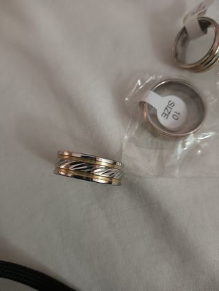 5 Anillos Acero.