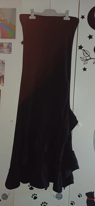 Falda Flamenca Negra. 