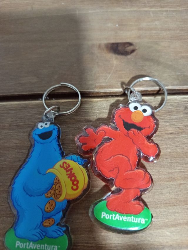 Portachiavi PortAventura: Cookie Monster ed Elmo