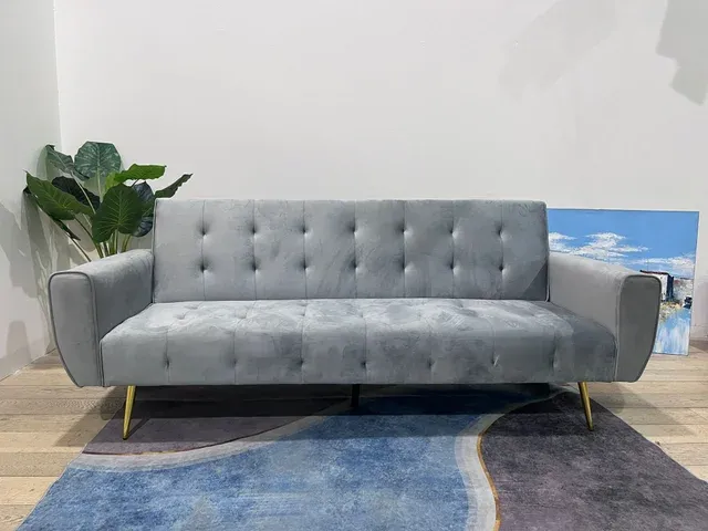 Sofá cama gris - nuevo