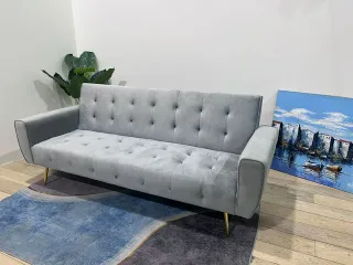 Sofá cama gris - nuevo
