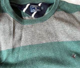 Jersey Brooksfield Royal Blue rayas verde-gris L
