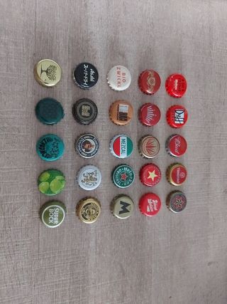 25 Chapas Cerveza Variadas