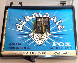 Aguja Tocadiscos FOX 552 DST-W-COLUMBIA DIAMANTE 