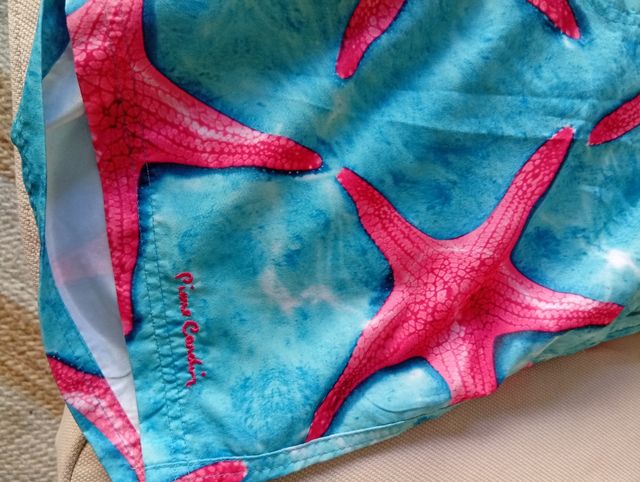 Traje de baño Pierre Cardin - Azul y Rosa.